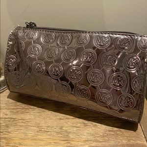 Michael Kohrs Cosmetic Bag Silver - NWT
